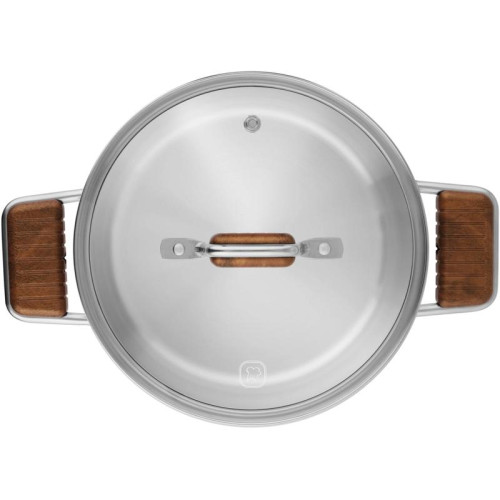 Кастрюля/ Кастрюля Rondell Fjord RDS-1792 5.2л. d=24см (с крышкой) стальной