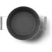 Посуда SMEG/ Кастрюля с двумя ручками и крышкой 26 см, кремовая Посуда SMEG/ Кастрюля с двумя ручками и крышкой 26 см, кремовая