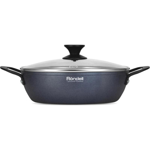 Сотейник/ Сотейник Rondell Evolution-R RDA-799 d=26см (с крышкой) графитовый