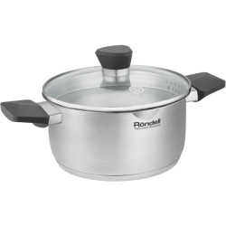 Кастрюля/ Кастрюля Rondell Strike Grey Ultra RDS-1947 2л. d=18см (с крышкой) стальной