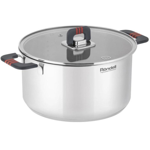 Кастрюля/ Кастрюля Rondell Stripes RDS-1638 5.2л. d=24см (с крышкой) стальной