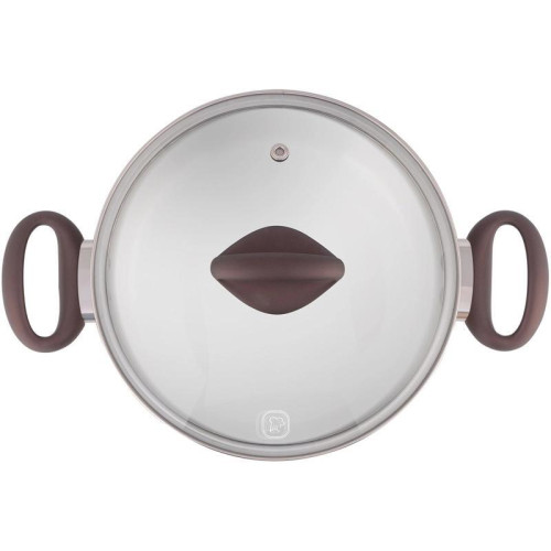 Кастрюля/ Кастрюля Rondell Tierno RDS-1593 4.8л. d=24см (с крышкой) стальной Кастрюля/ Кастрюля Rondell Tierno RDS-1593 4.8л. d=24см (с крышкой) стальной