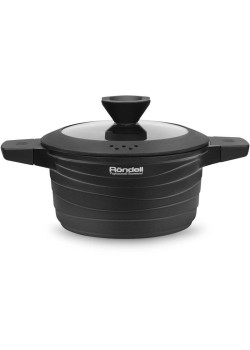 Кастрюля/ Кастрюля Rondell Walzer RDA-766 4.7л. d=24см (с крышкой) черный