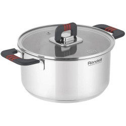 Кастрюля/ Кастрюля Rondell Stripes RDS-1637 2.8л. d=20см (с крышкой) стальной