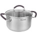 Кастрюля/ Кастрюля Rondell Akzent RDS-1387 2.1л. d=18см (с крышкой) стальной Кастрюля/ Кастрюля Rondell Akzent RDS-1387 2.1л. d=18см (с крышкой) стальной