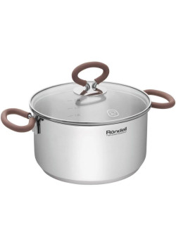 Кастрюля/ Кастрюля Rondell Etery RDS-1600 5.1л. d=24см (с крышкой) стальной