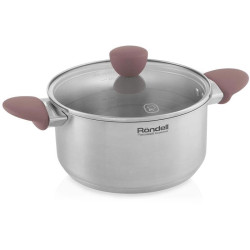 Кастрюля/ Кастрюля Rondell Bueno RDS-1588 4.8л. d=24см (с крышкой) стальной