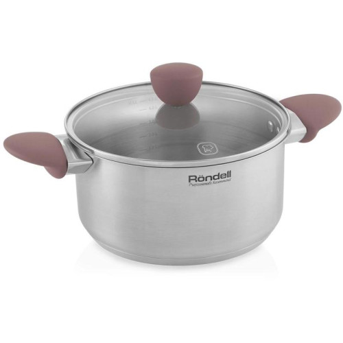 Кастрюля/ Кастрюля Rondell Bueno RDS-1588 4.8л. d=24см (с крышкой) стальной
