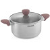 Кастрюля/ Кастрюля Rondell Bueno RDS-1588 4.8л. d=24см (с крышкой) стальной Кастрюля/ Кастрюля Rondell Bueno RDS-1588 4.8л. d=24см (с крышкой) стальной