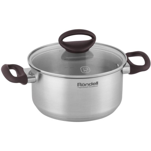 Кастрюля/ Кастрюля Rondell Tierno RDS-1592 2.8л. d=20см (с крышкой) стальной