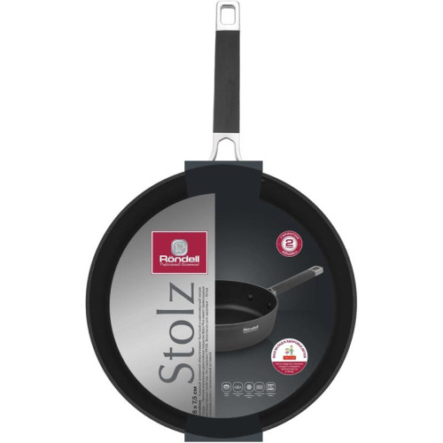 Сотейник/ Сотейник Rondell Stolz RDA-1770 d=28см (без крышки) серый