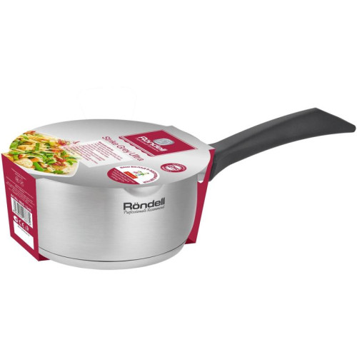 Ковш/ Ковш Rondell Strike Grey Ultra RDS-1946 1.3л. d=16см (с крышкой) стальной