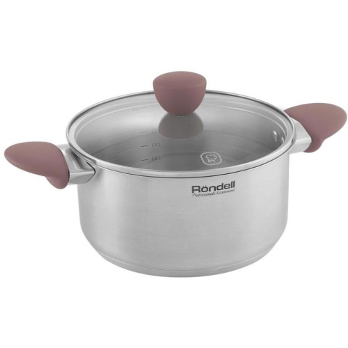 Кастрюля/ Кастрюля Rondell Bueno RDS-1587 2.8л. d=20см (с крышкой) стальной
