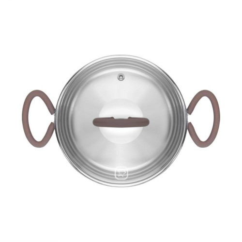 Кастрюля/ Кастрюля Rondell Etery RDS-1599 3.1л. d=20см (с крышкой) стальной