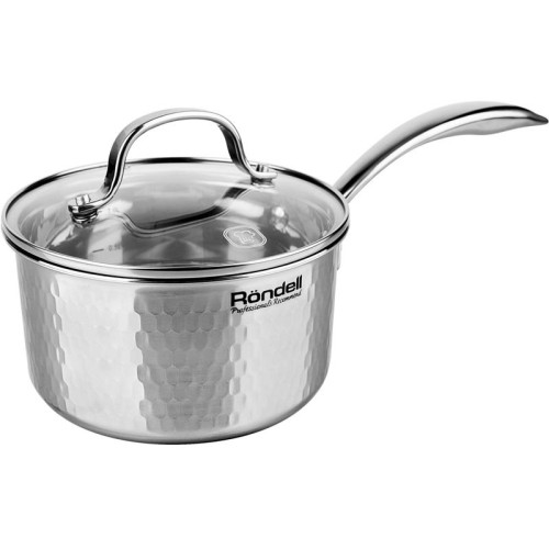 Ковш/ Ковш Rondell RainDrops RDS-1292 1.7л. d=16см (с крышкой) стальной