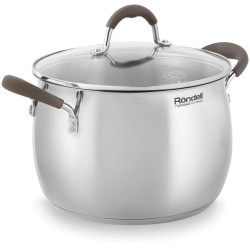 Кастрюля/ Кастрюля Rondell Konzept RDS-1230 6л. d=22см (с крышкой) стальной