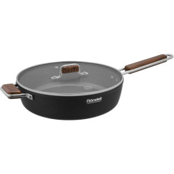 Сотейник/ Сотейник Rondell Fjord RDA-1799 d=28см (с крышкой) черный