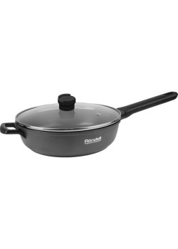 Сотейник/ Сотейник Rondell Zorro RDA-1453 d=28см (с крышкой) графитовый
