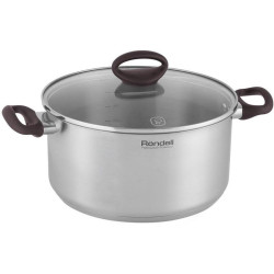 Кастрюля/ Кастрюля Rondell Tierno RDS-1593 4.8л. d=24см (с крышкой) стальной