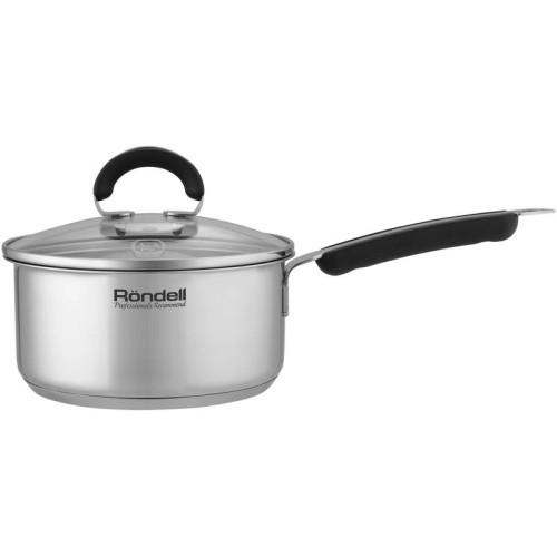 Ковш/ Ковш Rondell Brando RDS-1803 1.3л. d=16см (с крышкой) стальной