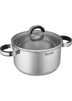 Кастрюля/ Кастрюля Rondell Brando RDS-1805 5.1л. d=24см (с крышкой) стальной