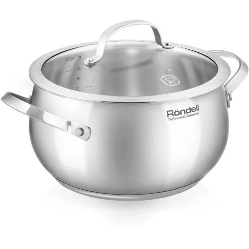 Кастрюля/ Кастрюля Rondell Calypso RDS-1671 3.8л. d=20см (с крышкой) стальной