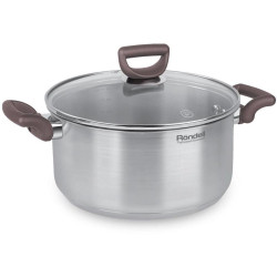 Кастрюля/ Кастрюля Rondell Fest RDS-1323 4.8л. d=24см (с крышкой) стальной