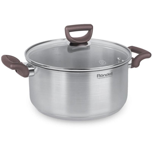 Кастрюля/ Кастрюля Rondell Fest RDS-1323 4.8л. d=24см (с крышкой) стальной