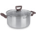 Кастрюля/ Кастрюля Rondell Fest RDS-1323 4.8л. d=24см (с крышкой) стальной Кастрюля/ Кастрюля Rondell Fest RDS-1323 4.8л. d=24см (с крышкой) стальной