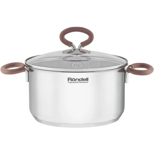 Кастрюля/ Кастрюля Rondell Etery RDS-1599 3.1л. d=20см (с крышкой) стальной