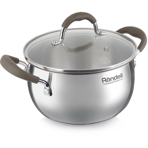 Кастрюля/ Кастрюля Rondell Konzept RDS-1229 3.3л. d=20см (с крышкой) стальной