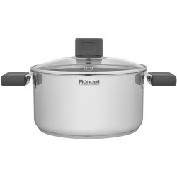 Кастрюля/ Кастрюля Rondell Quadro RDS-1596 3.1л. d=20см (с крышкой) стальной