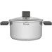 Кастрюля/ Кастрюля Rondell Quadro RDS-1596 3.1л. d=20см (с крышкой) стальной Кастрюля/ Кастрюля Rondell Quadro RDS-1596 3.1л. d=20см (с крышкой) стальной