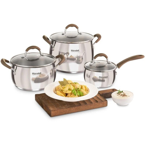 Ковш/ Ковш Rondell Konzept RDS-1228 1.1л. d=14см (с крышкой) стальной