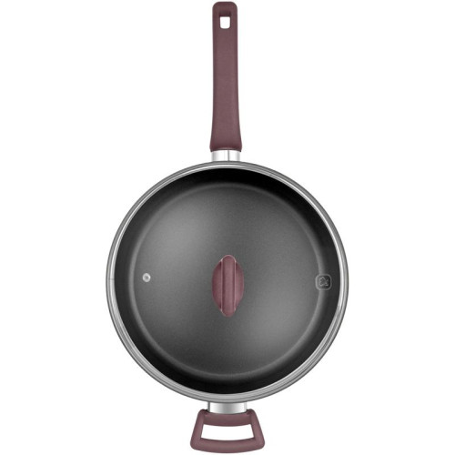 Сотейник/ Сотейник Rondell Fest RDA-1526 d=28см (с крышкой) черный