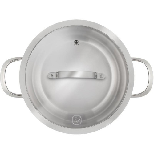 Кастрюля/ Кастрюля Rondell Calypso RDS-1672 5.8л. d=22см (с крышкой) стальной Кастрюля/ Кастрюля Rondell Calypso RDS-1672 5.8л. d=22см (с крышкой) стальной