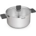 Кастрюля/ Кастрюля Rondell Quadro RDS-1597 5.1л. d=24см (с крышкой) стальной