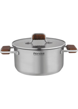 Кастрюля/ Кастрюля Rondell Fjord RDS-1792 5.2л. d=24см (с крышкой) стальной