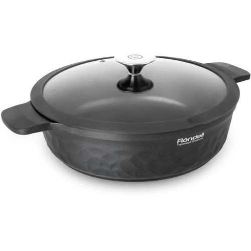 Сотейник/ Сотейник Rondell ArtDeco RDA-1255 d=28см (с крышкой) черный