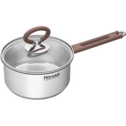 Ковш/ Ковш Rondell Etery RDS-1598 1.3л. d=16см (с крышкой) стальной