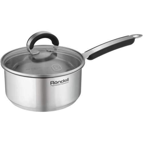 Ковш/ Ковш Rondell Brando RDS-1803 1.3л. d=16см (с крышкой) стальной