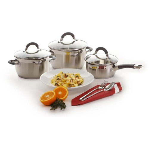 Кастрюля/ Кастрюля Rondell Flamme RDS-023 2.3л. d=18см (с крышкой) стальной