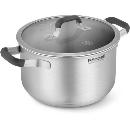 Кастрюля/ Кастрюля Rondell Stolz RDS-1753 3.2л. d=20см (с крышкой) стальной