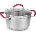 Кастрюля/ Кастрюля Rondell Sorge RDS-1219 2.1л. d=18см (с крышкой) стальной