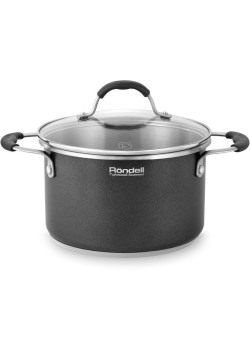 Кастрюля/ Кастрюля Rondell Stern RDS-010 3.9л. d=20см (с крышкой) т.серый