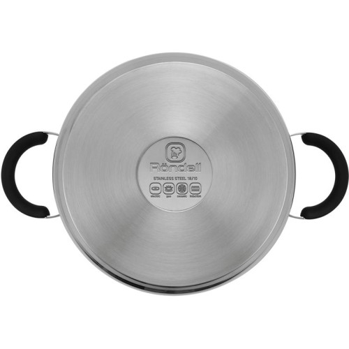 Кастрюля/ Кастрюля Rondell Brando RDS-1804 3.1л. d=20см (с крышкой) стальной