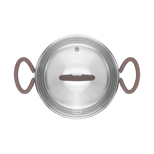 Кастрюля/ Кастрюля Rondell Etery RDS-1600 5.1л. d=24см (с крышкой) стальной