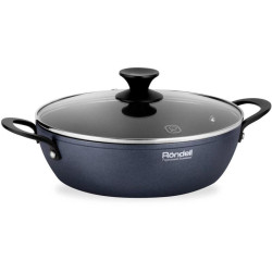 Сотейник/ Сотейник Rondell Evolution-R RDA-799 d=26см (с крышкой) графитовый