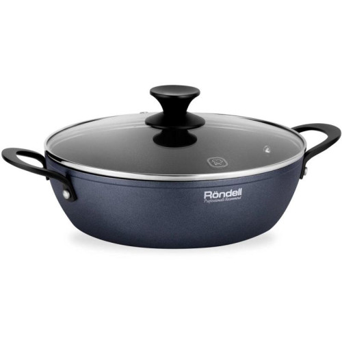 Сотейник/ Сотейник Rondell Evolution-R RDA-799 d=26см (с крышкой) графитовый