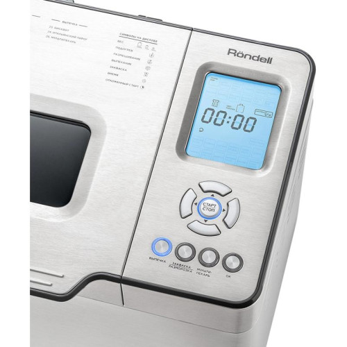 Хлебопечь Rondell RDE-1640 600Вт серебристый